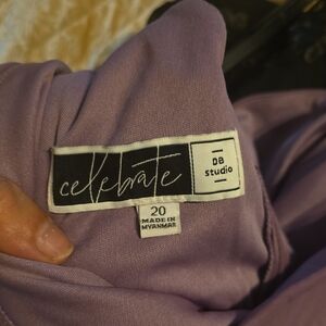 Purple Sleeveless Wedding Dress